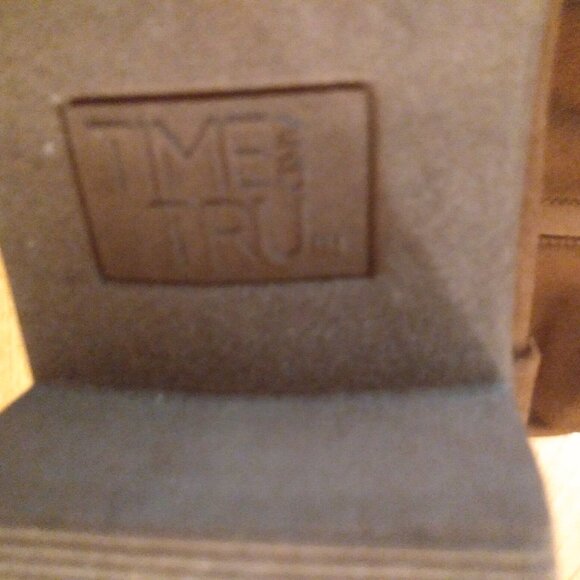 Time and Tru Zipper Faux Suede Tall Riding Boots 10 Brown Stretch Gore - Picture 9 of 12